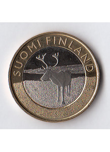 2015 - 5 Euro FINLANDIA Renna della Lapponia